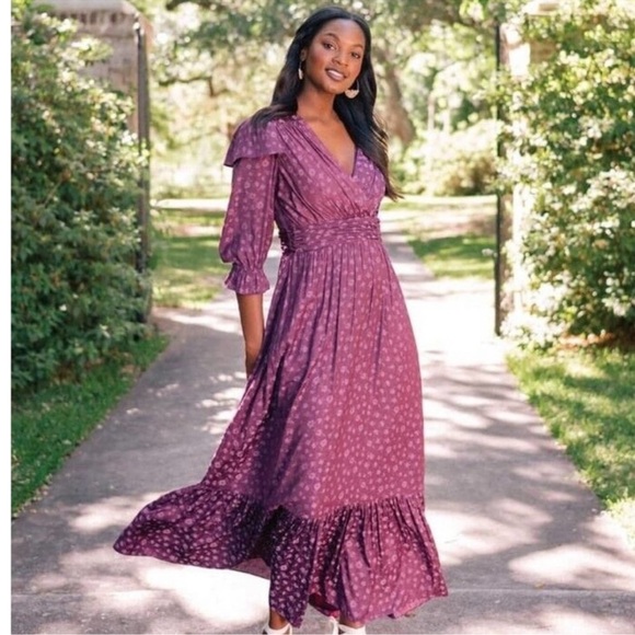 Gal Meets Glam Cassandra Purple Dress - Picture 4 of 4